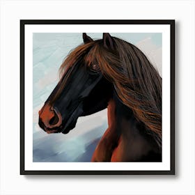 Horse Portrait Art Print