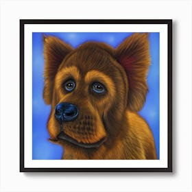 Brown Dog Art Print