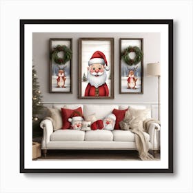 Christmas Santa Art Print