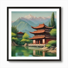 Chinese Pagoda Art Print