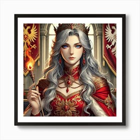 Queen Sorath Portrait 2 Art Print