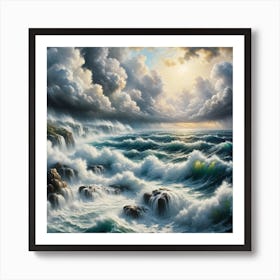 Stormy Seas Dreamscape 1 Art Print