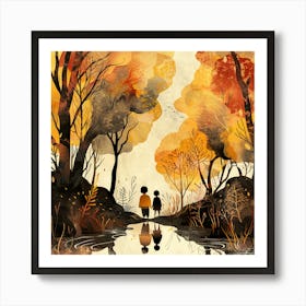 Autumn In The Woods Art Print