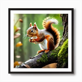 Red Squirrel 14 Art Print