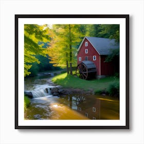 Red Mill 3 Art Print