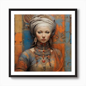 Egyptian Woman(wall art) Art Print
