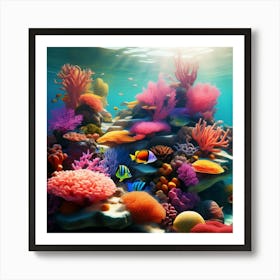 Coral Reef Art Print