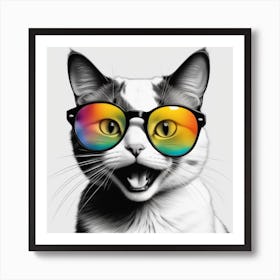 Cat With Sunglasses 1 Poster