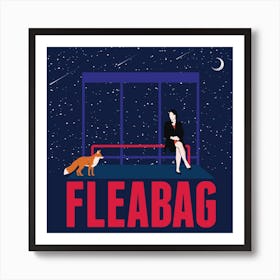 Fleabag Scene Square Art Print