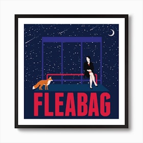 Fleabag Scene Square Art Print
