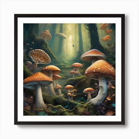 Forest dwellers Art Print