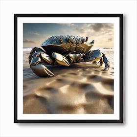 Crab On The Beach Art Print