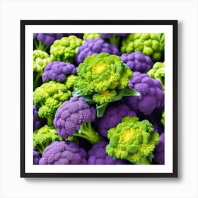 Colorful Cauliflower 1 Art Print