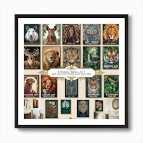 Zoo Animals Art Print