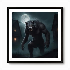 Lycanthrope Nightmare Art Print