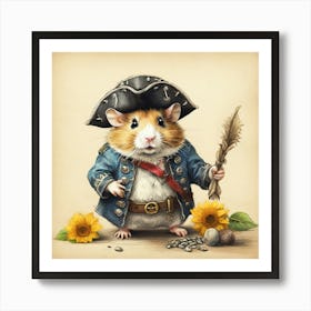 Pirate Hamster 1 Art Print