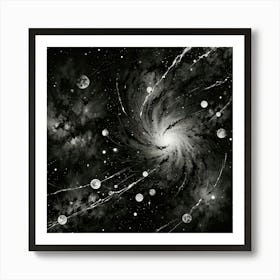 Black and White Abstract Art 178 Art Print