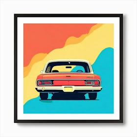 Retro Car Art Print