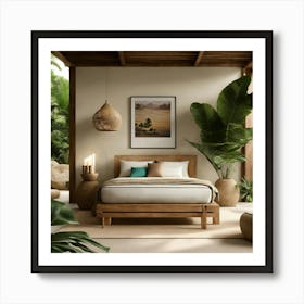 Tropical Bedroom 22 Art Print