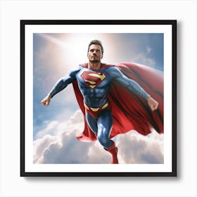 Armadiler Super Man Cinematic On The Sky 169 3564a7a0 8657 4ef7 Afdd 0404d195ed79 Ins Art Print