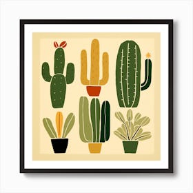 Cactus Illustration Art 39 Art Print