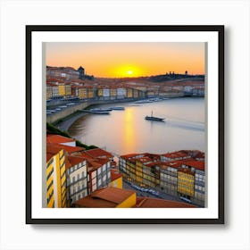 Porto Sunset Art Print Art Print