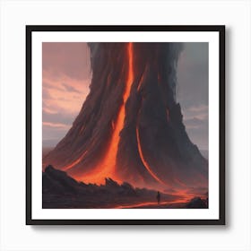 Lava Mountain Art Print