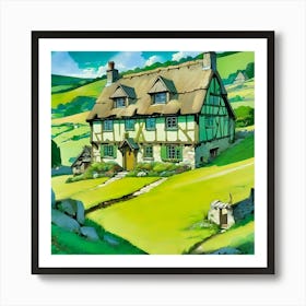 Thatched Cottage 1 Art Print