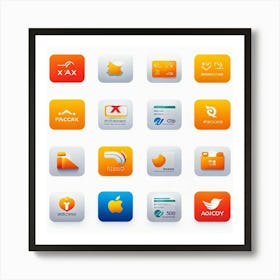 Collection Of Digital Payment Icons Key For An Online Retail Business Seamlessly Blending In With (2) Art Print