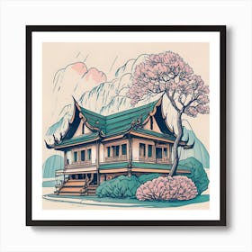 Asian House 4 Art Print