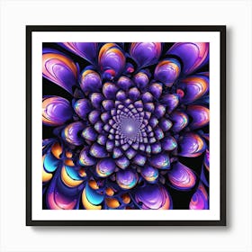 Fractal Flower Art Print