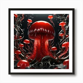 Red Jelly 13 Art Print