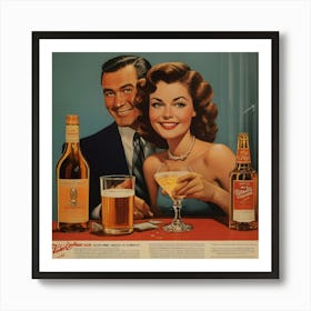 Default Vintage And Retro Alcohol Advertising Aesthetic 0 Art Print