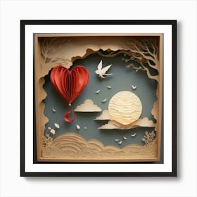 Heart In The Sky 7 Art Print