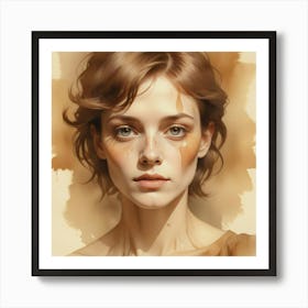 Portrait Of A Woman 29 Art Print