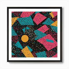 80'S Retro Pattern Art Print