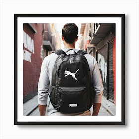 Man With Puma Urban Street Art Print