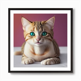 Tabby Cat Art Print