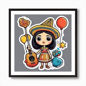 Mexican Girl 1 Art Print