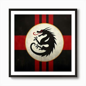 Dragon Flag Art Print