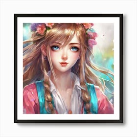 Anime Girl 4 Art Print