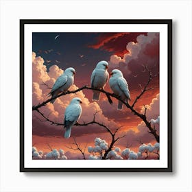 Birds In The Sky Art Print