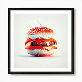 Cheeseburger Iconic (89) Art Print