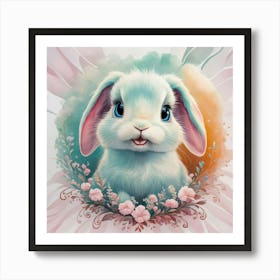 Cute Bunny Art Print