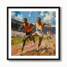 Olympic Runners 1 Art Print