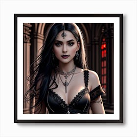 Gothic Girl Art Print