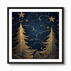 Elegant Christmas Design Series017 Art Print