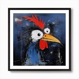 Crazy Rooster 7 Art Print
