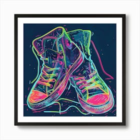 Chuck Taylor Sneakers Art Print