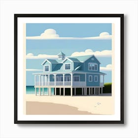 Beach House Art Print (1) Art Print